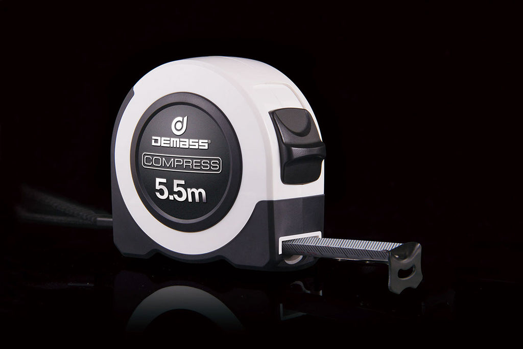 Demass Compress Measuring Tape 5m – 19mm Blade, Class I Accuracy