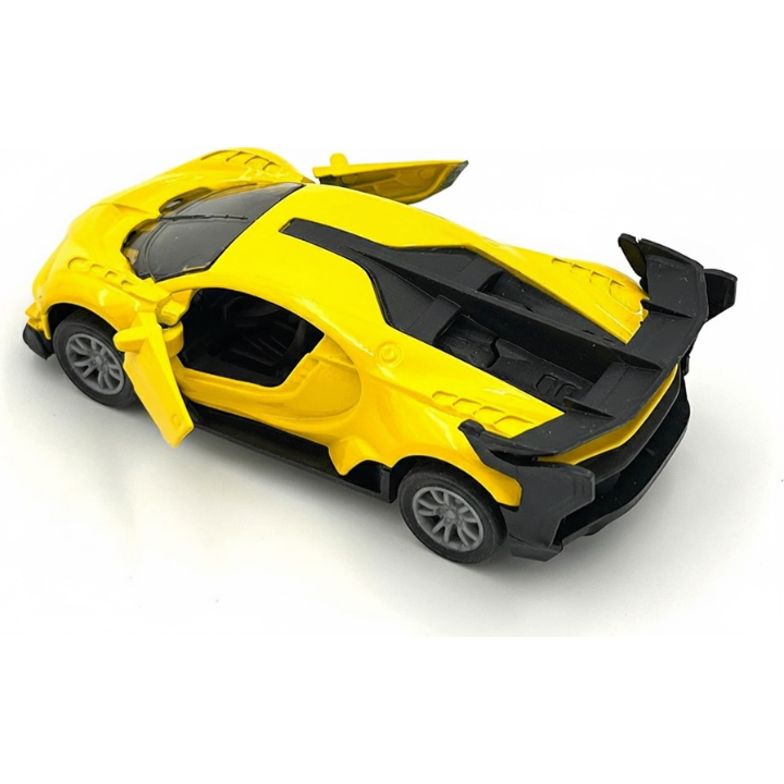 Metal Die Cast Alloy Car Pullback Action & Opening Doors - 13cm Vehicle Toy