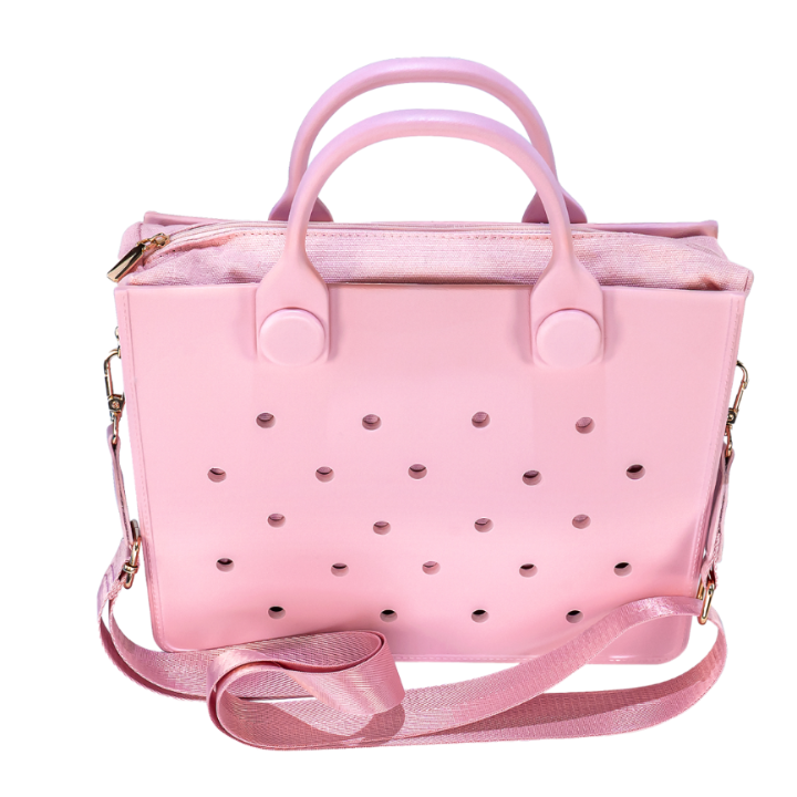 EVA Croc Bag with Shoulder Strap - Lightweight Tote Handbag