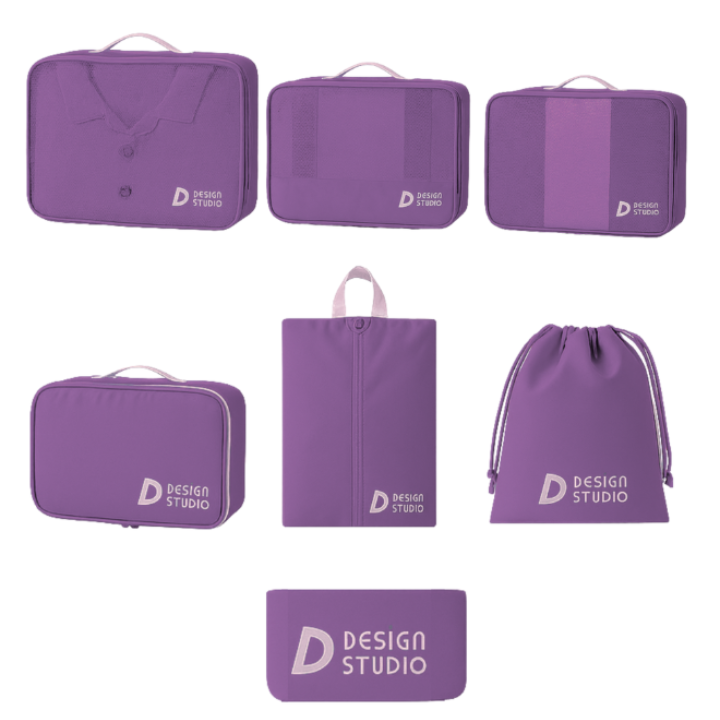 Design Studio - 7 Piece Travel Packing Organizer Set