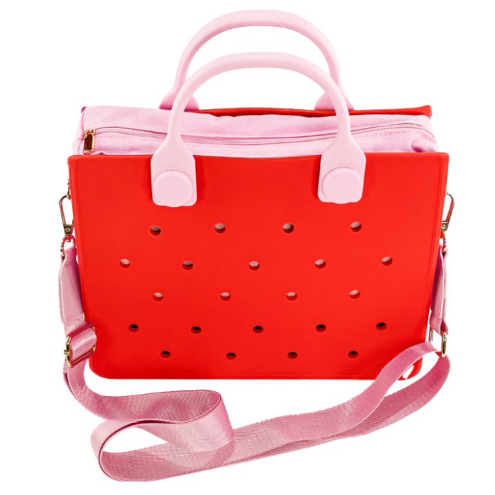 EVA Croc Bag with Shoulder Strap - Lightweight Tote Handbag