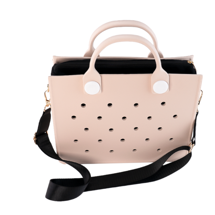 EVA Croc Bag with Shoulder Strap - Lightweight Tote Handbag