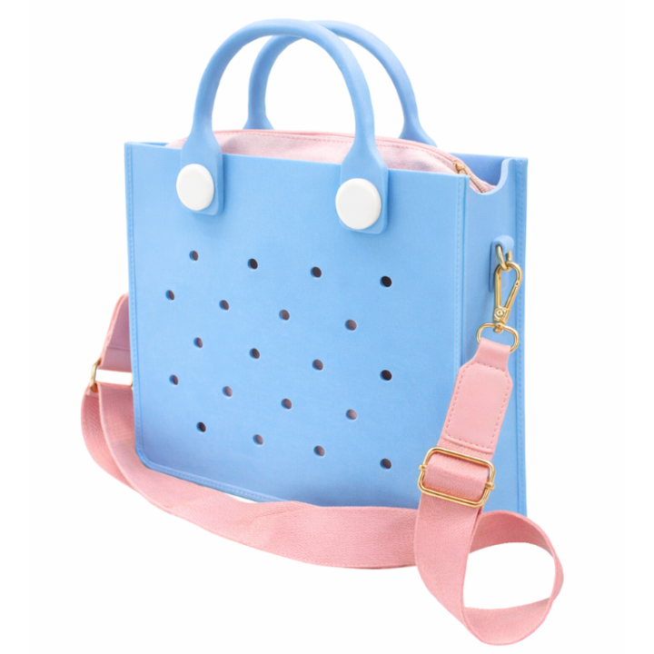 EVA Croc Bag with Shoulder Strap - Lightweight Tote Handbag