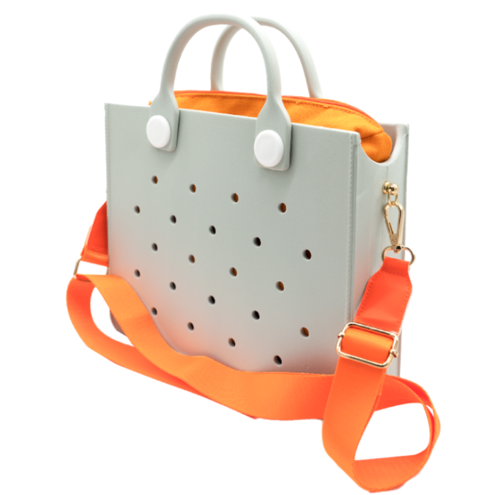EVA Croc Bag with Shoulder Strap - Lightweight Tote Handbag