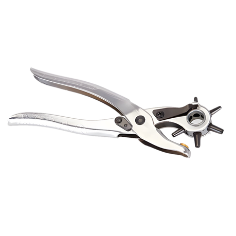 Conan Leather Hole Punch – Adjustable 2.5mm to 5mm Rotary Punch Tool for Leather, Belts, and Craft