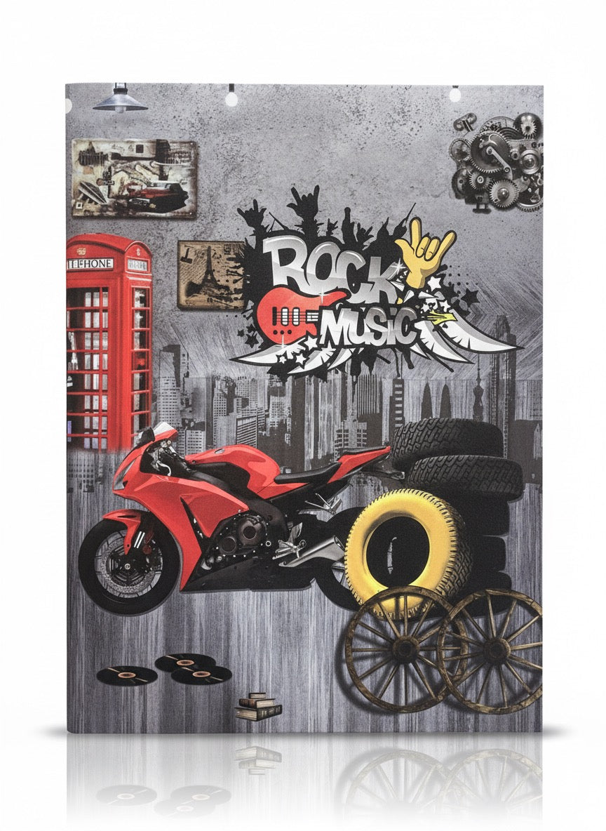 Vibrant Student Folder - Trendy Multi-Colour File for School & College