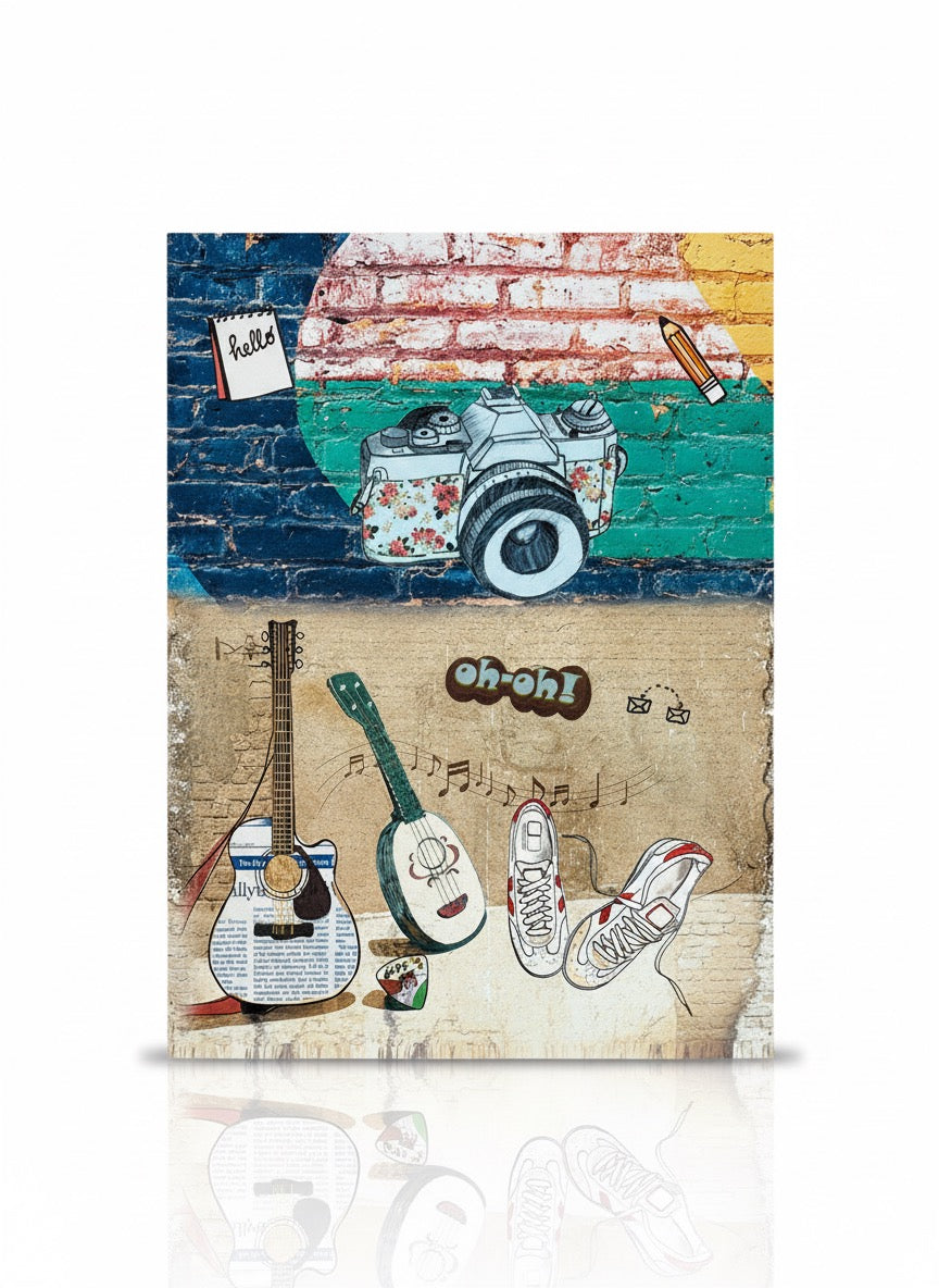 Vibrant Student Folder - Trendy Multi-Colour File for School & College