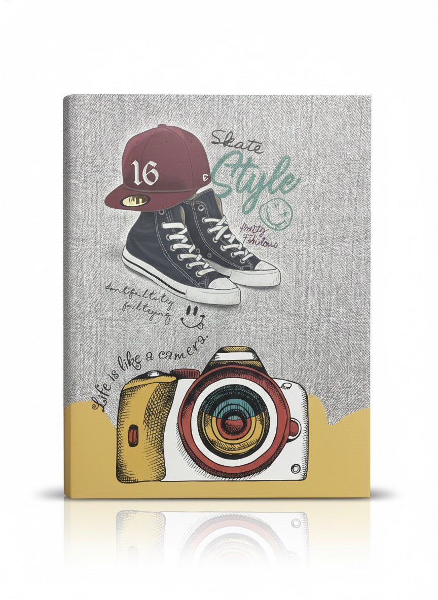 Vibrant Student Folder - Trendy Multi-Colour File for School & College