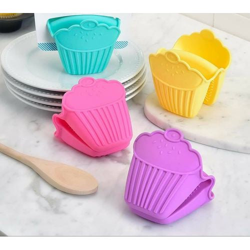 Premium Heat Resistant Silicone Oven Mitts - Non-Slip Cooking Gloves