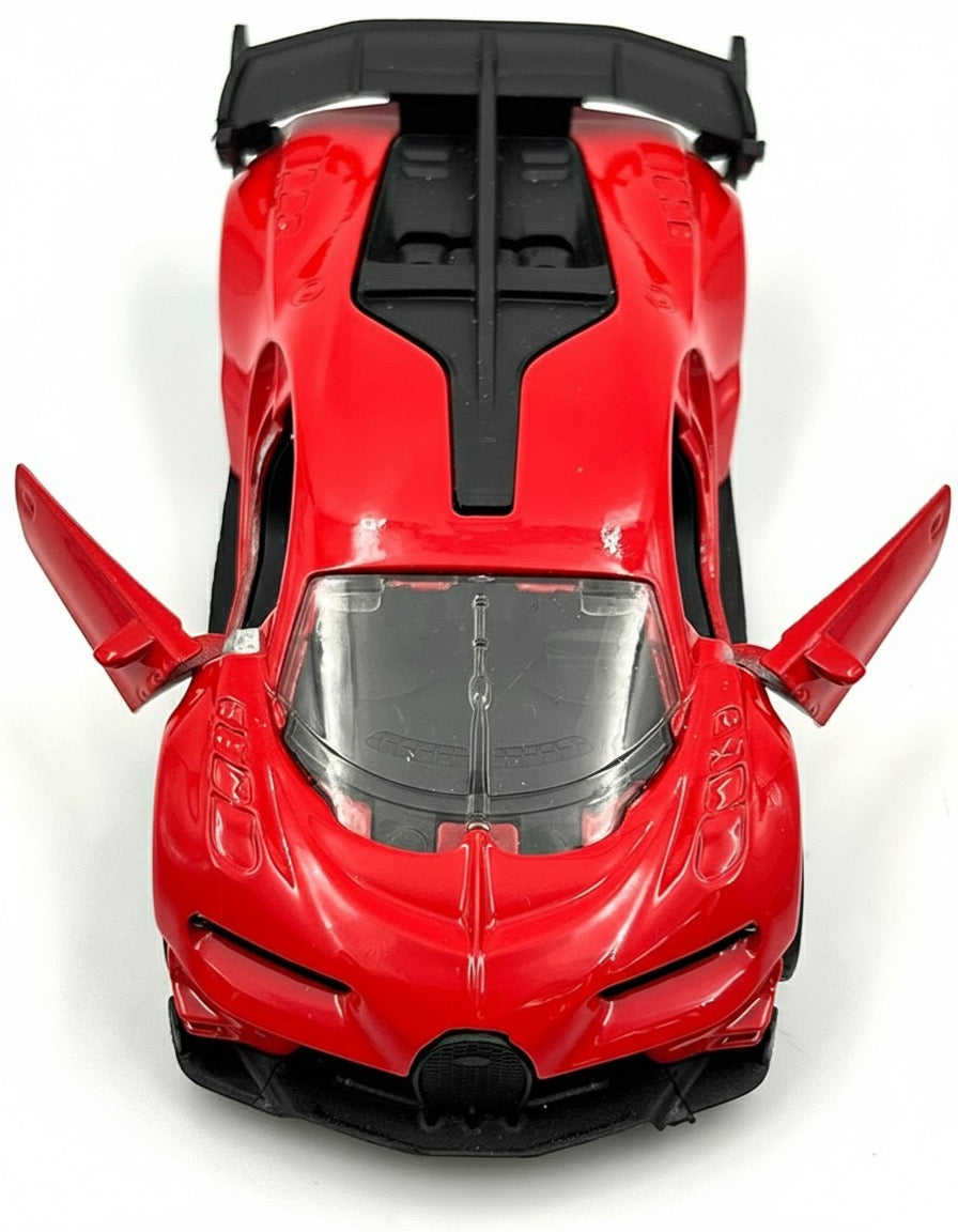 Metal Die Cast Alloy Car Pullback Action & Opening Doors - 13cm Vehicle Toy
