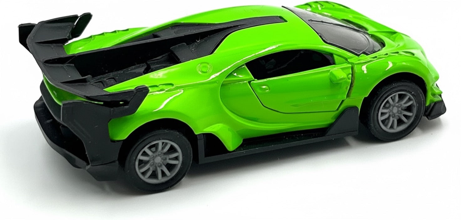 Metal Die Cast Alloy Car Pullback Action & Opening Doors - 13cm Vehicle Toy