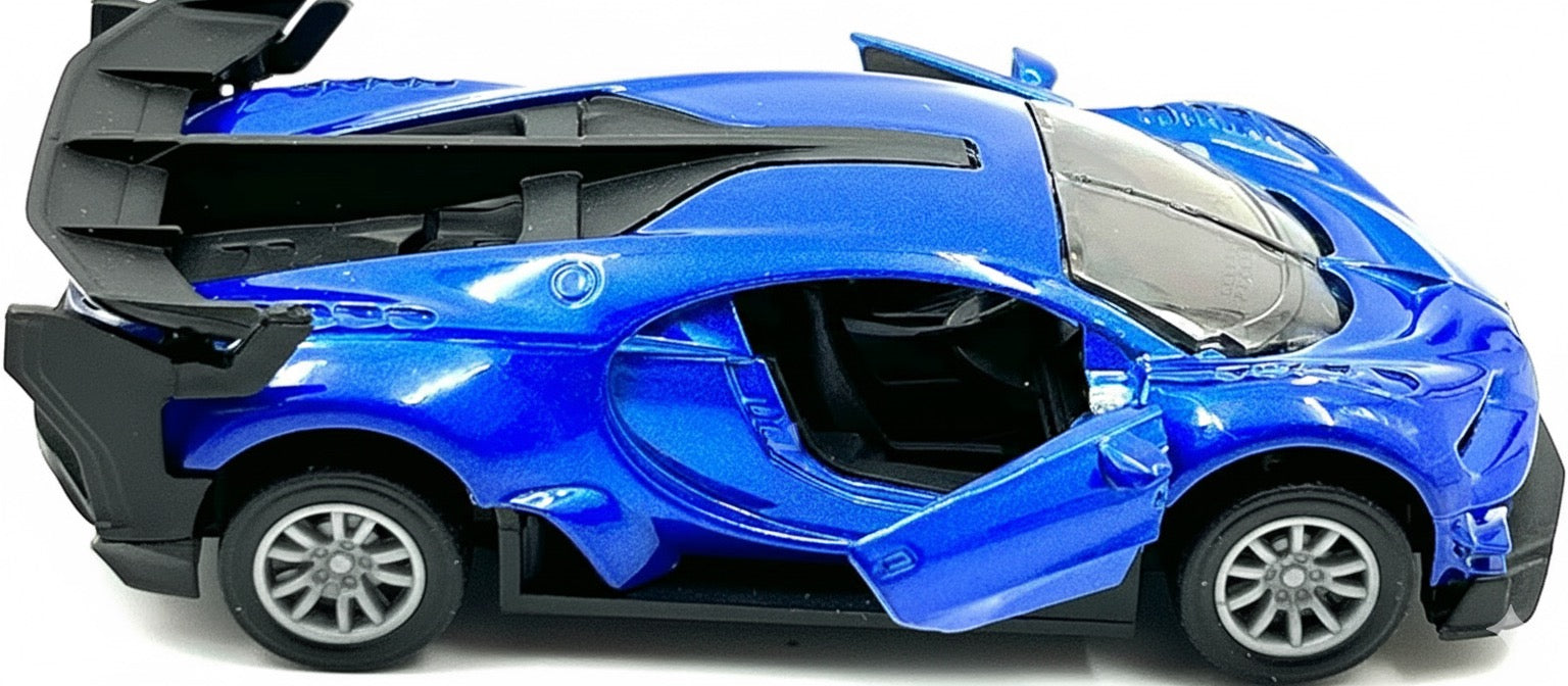 Metal Die Cast Alloy Car Pullback Action & Opening Doors - 13cm Vehicle Toy