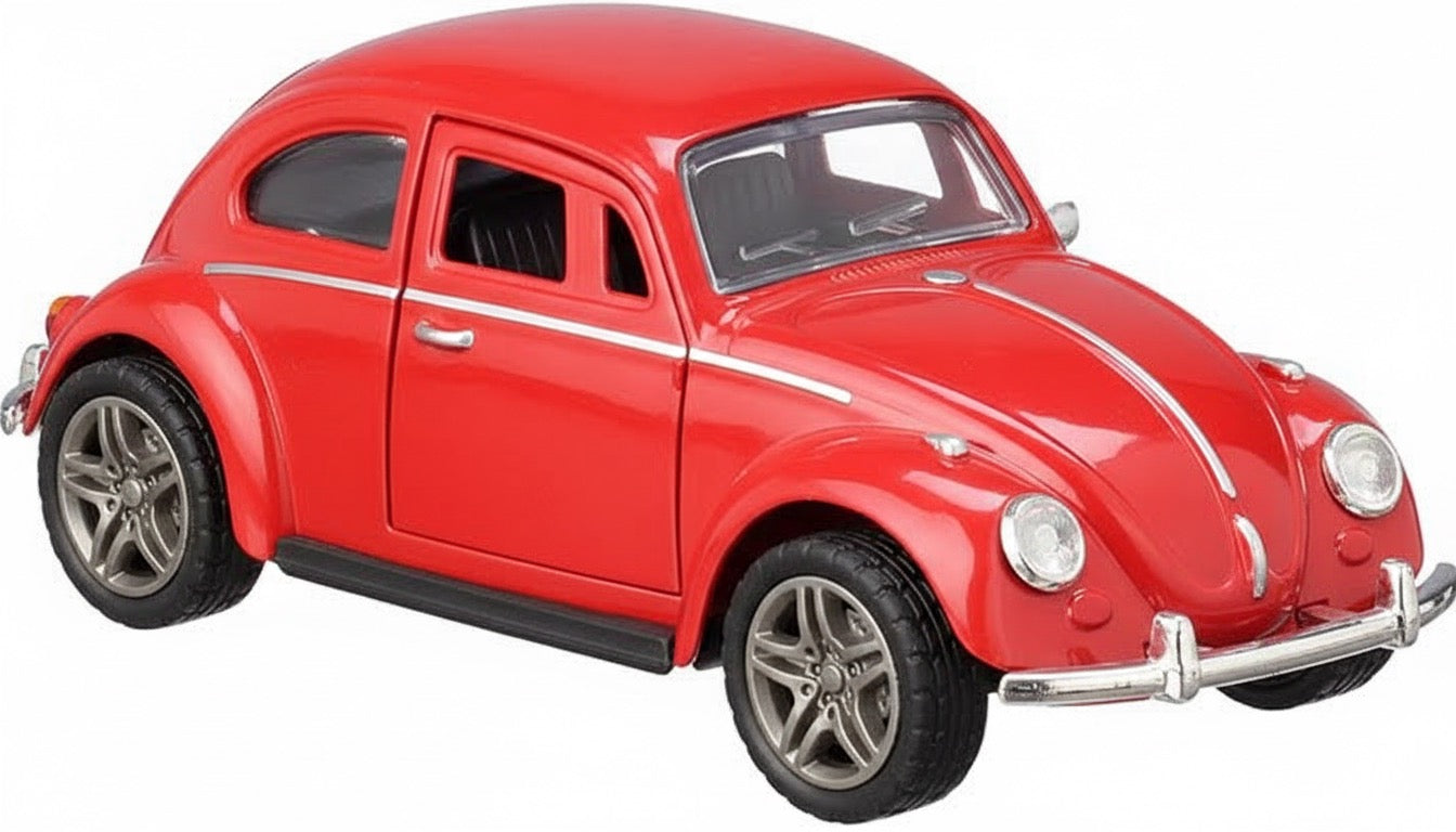 Model World Classic Beetle Die-Cast Car 1:32 Scale Vintage Collectible Toy