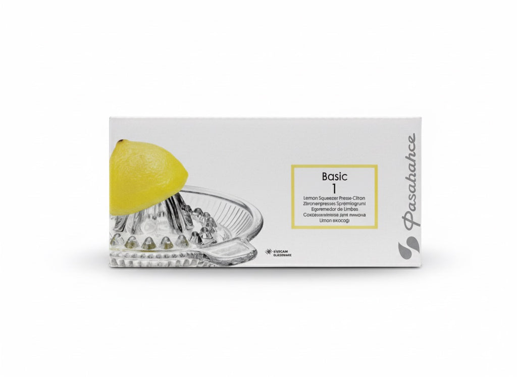 Paşabahçe Glass Lemon Squeezer – 15cm Citrus Juicer