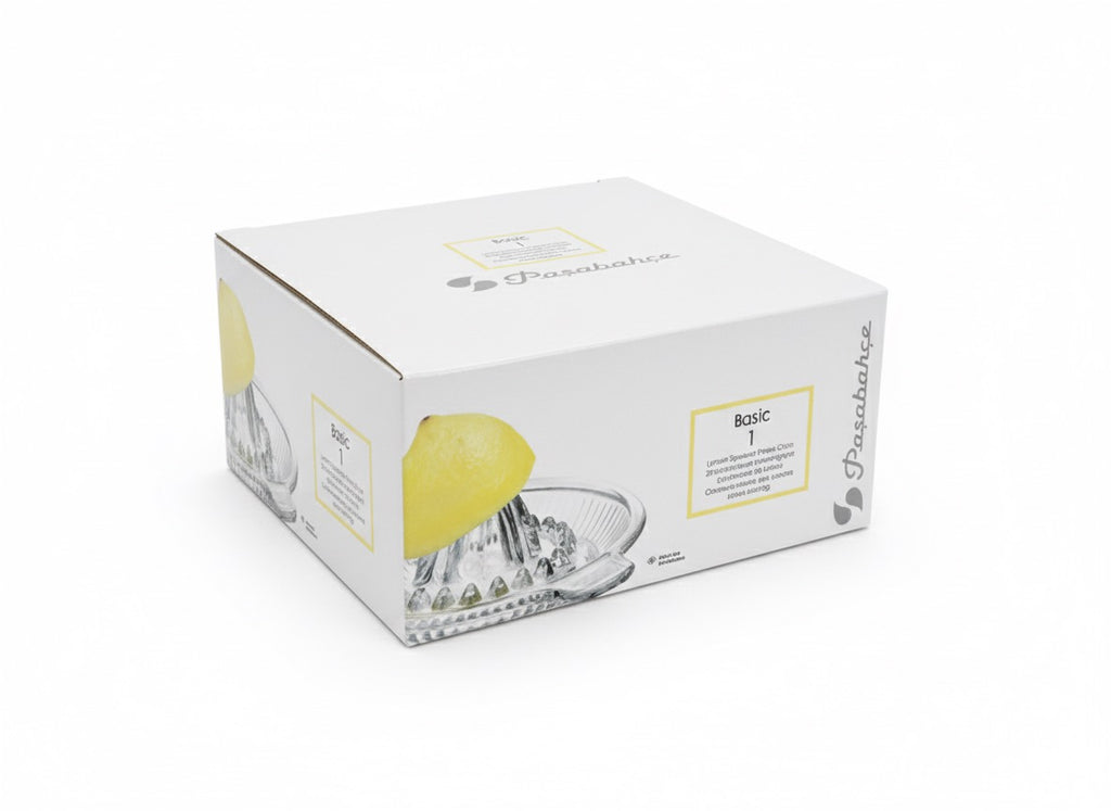 Paşabahçe Glass Lemon Squeezer – 15cm Citrus Juicer