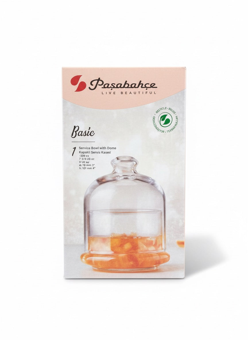 Pasabahce Clear Glass Jam Jar 90mm with Lid - Storage, Preserving & Gifting Jar