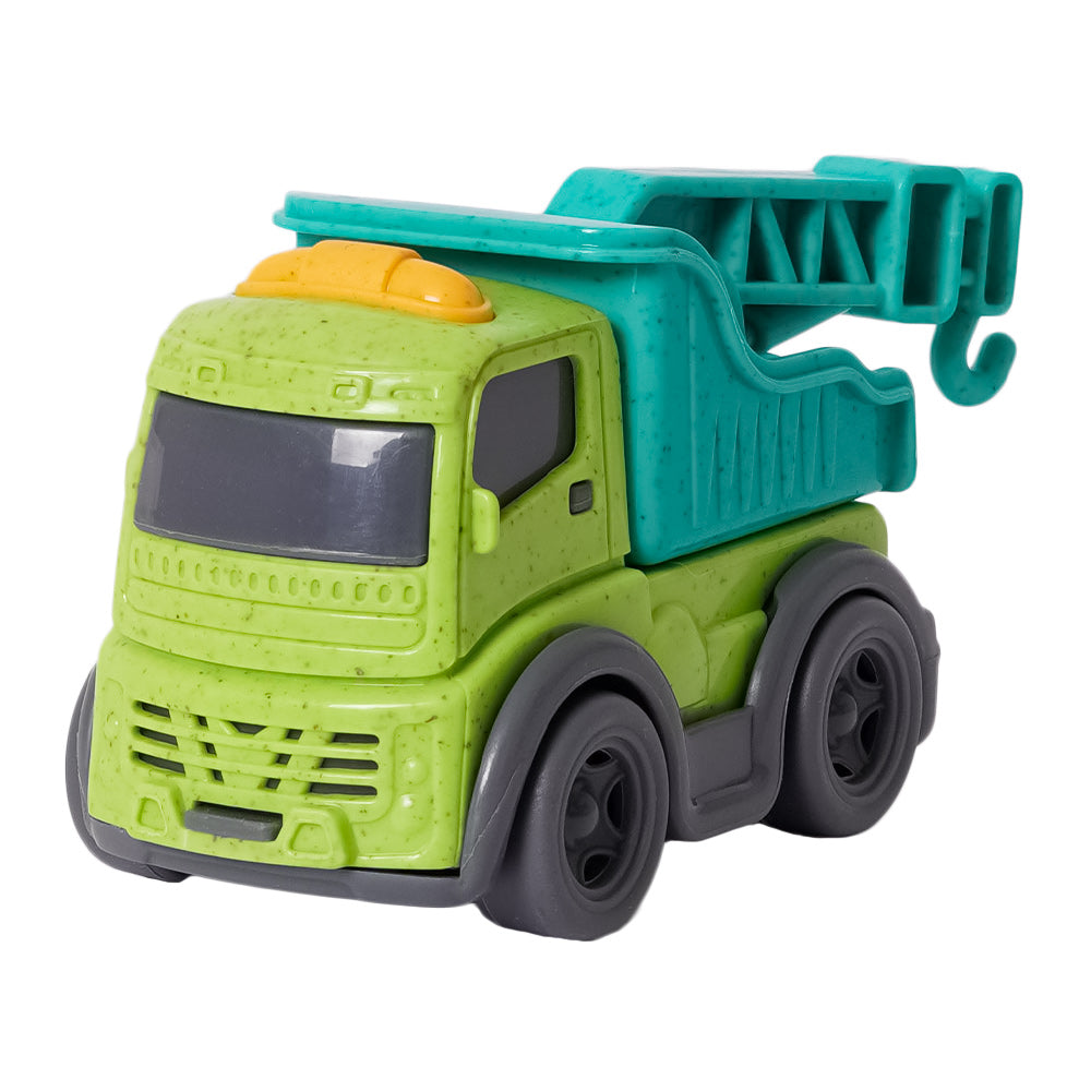 Construction Vehicle Toy Set – Dump Truck with Crane & Sand Mixer (Eco-Friendly Materials)