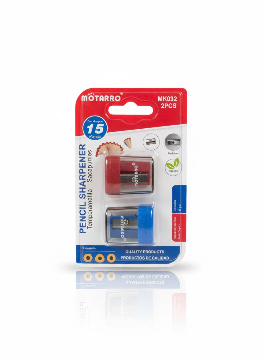 Motarro 2-Piece Pencil Sharpener Set