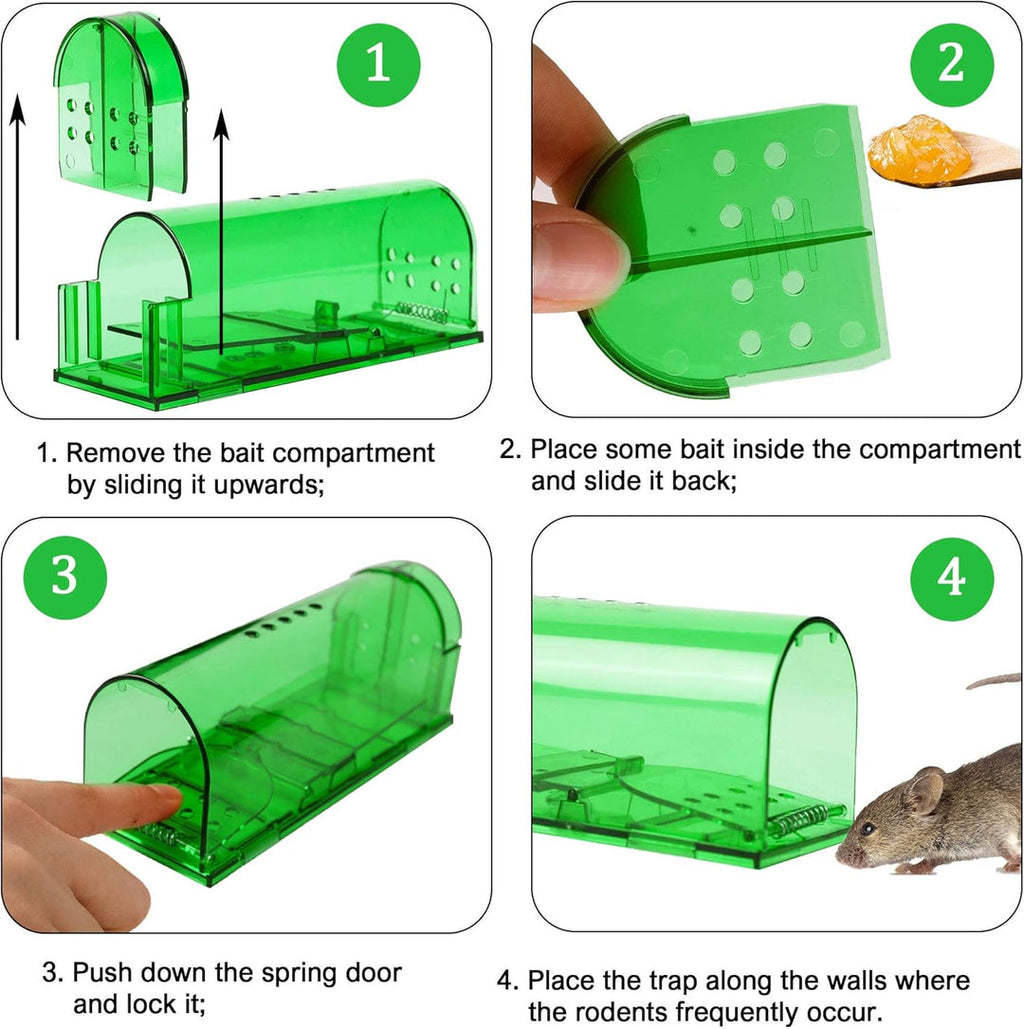 Mouse Bed & Breakfast Humane Catch & Release Trap 2 Pack Reusable Safe