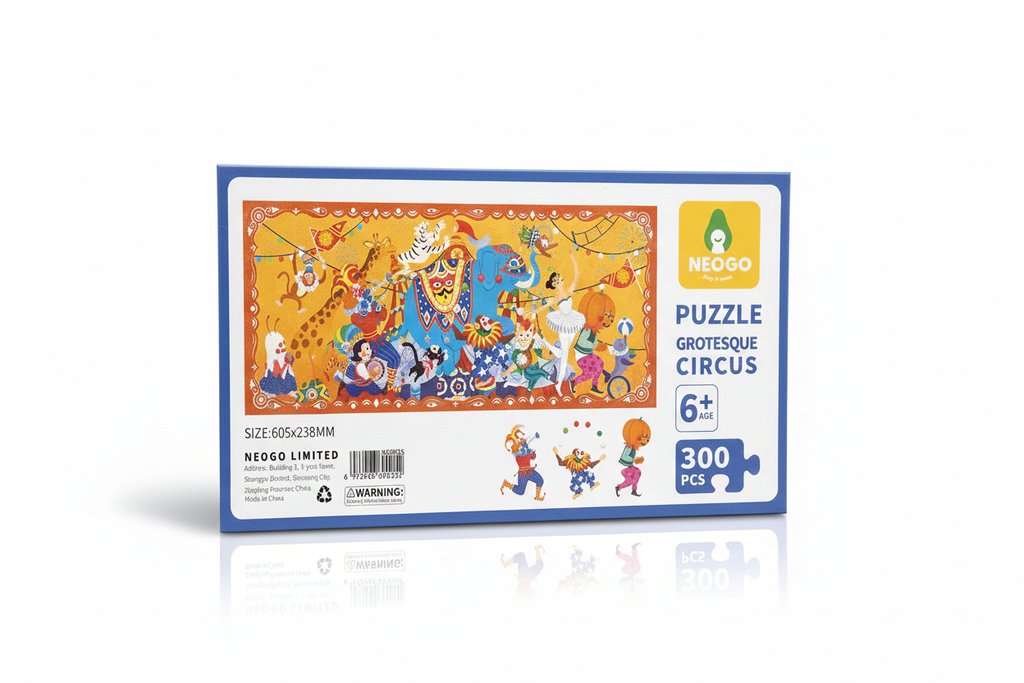 Neogo Grotesque Circus 300 Piece Puzzle - Fun & Colourful Kids Puzzle 6+