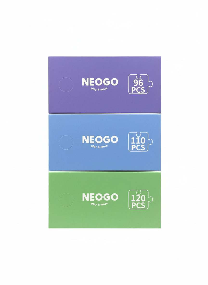 Neogo Great Adventure 3-in-1 Puzzle Set - 96, 110 & 120 Piece Kids Puzzles