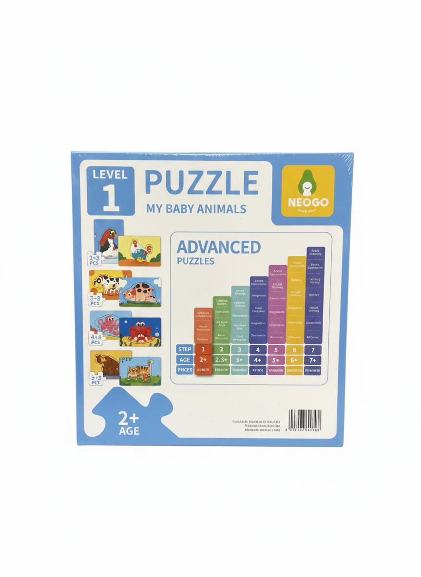 Neogo My Baby Animals 4-in-1 Puzzle Set
