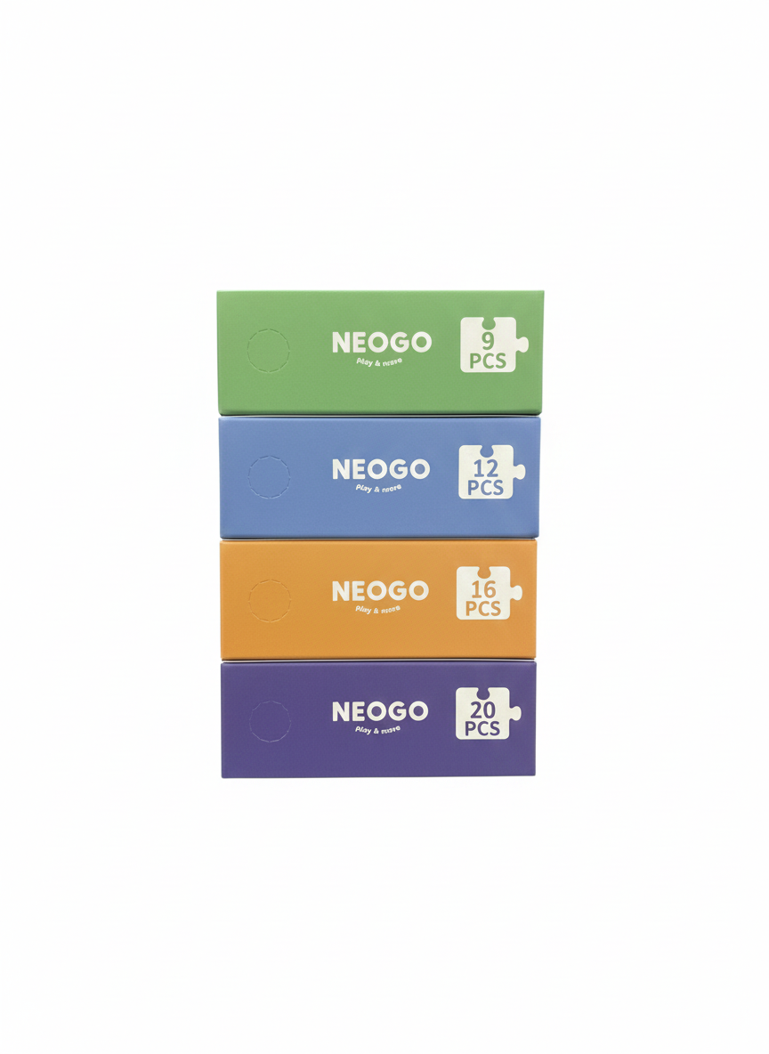 Neogo Four Seasons 4-in-1 Puzzle Set 9 12 16 and 20 Pieces Puzzle
