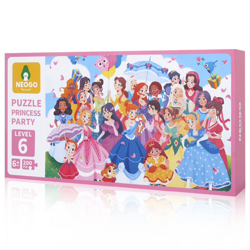 Neogo Princess Party 200-Piece Puzzle for Kids Fun Educational Toy Gift