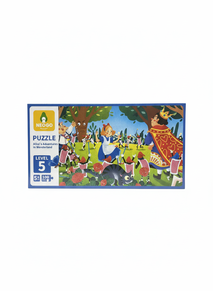 Neogo Alice's Adventures in Wonderland 100-Piece Jigsaw Puzzle