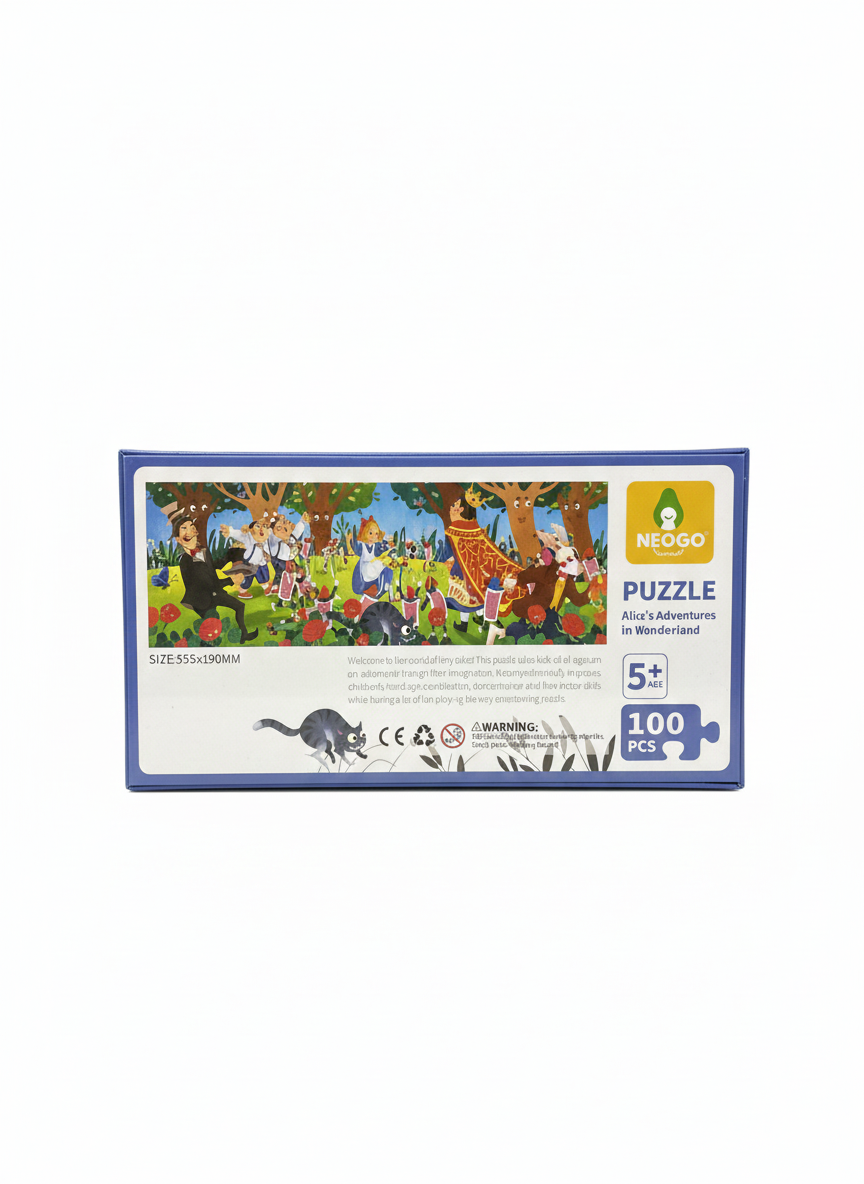 Neogo Alice's Adventures in Wonderland 100-Piece Jigsaw Puzzle