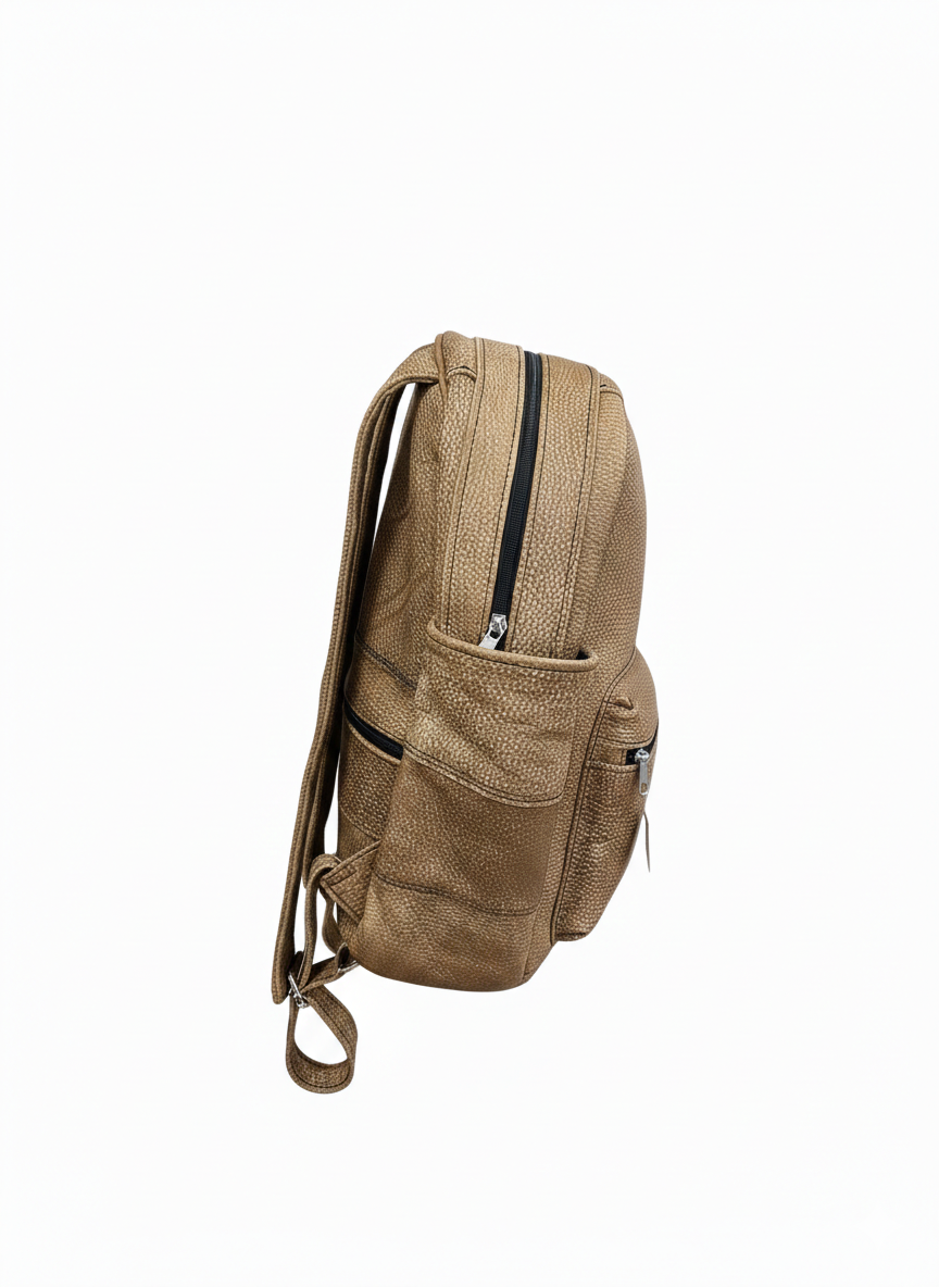 ZUVA Premium Brown Leather Backpack for Men & Women - Durable Travel & Work Bag