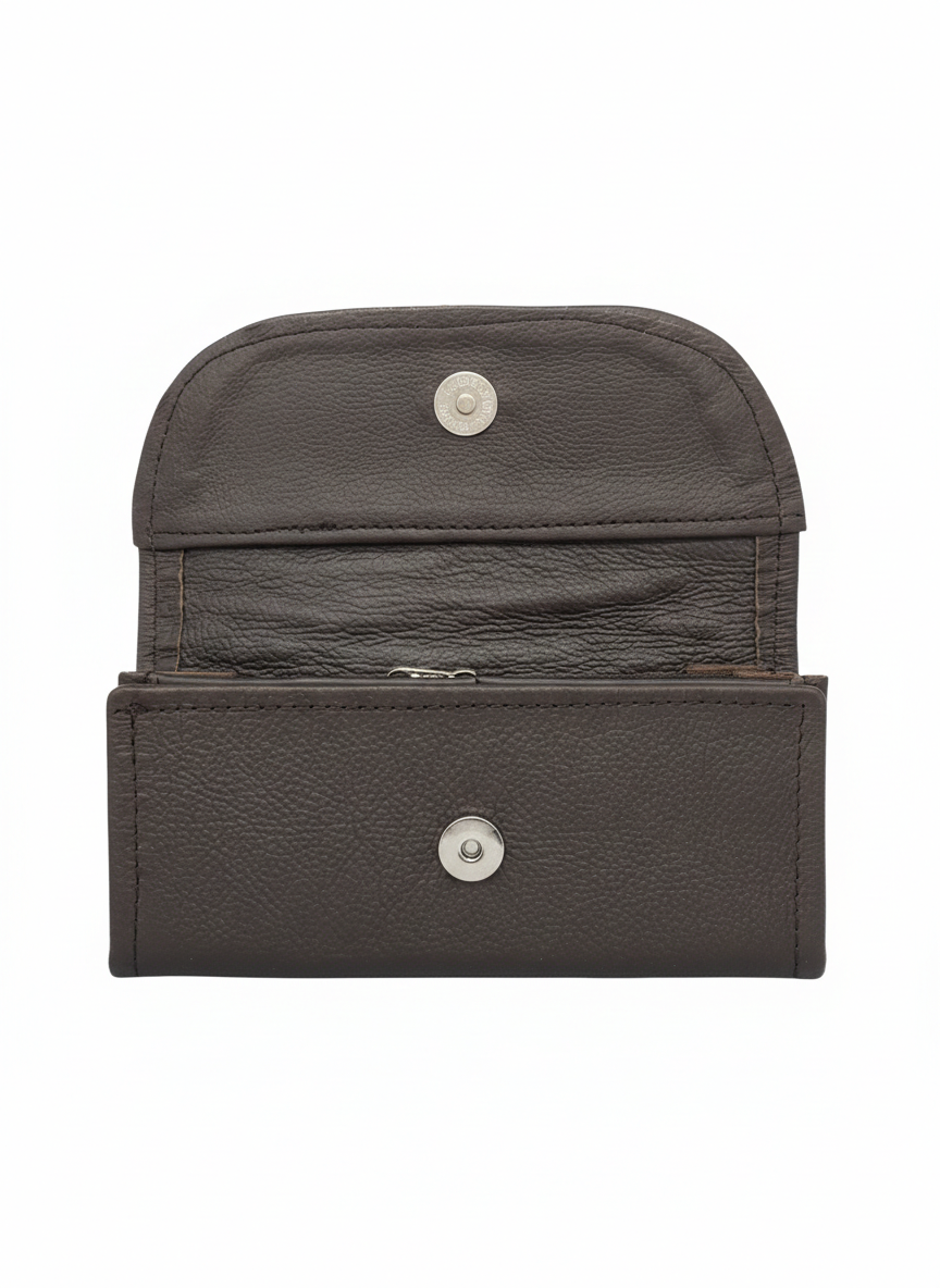 ZUVA Genuine Leather Trifold Wallet Purse