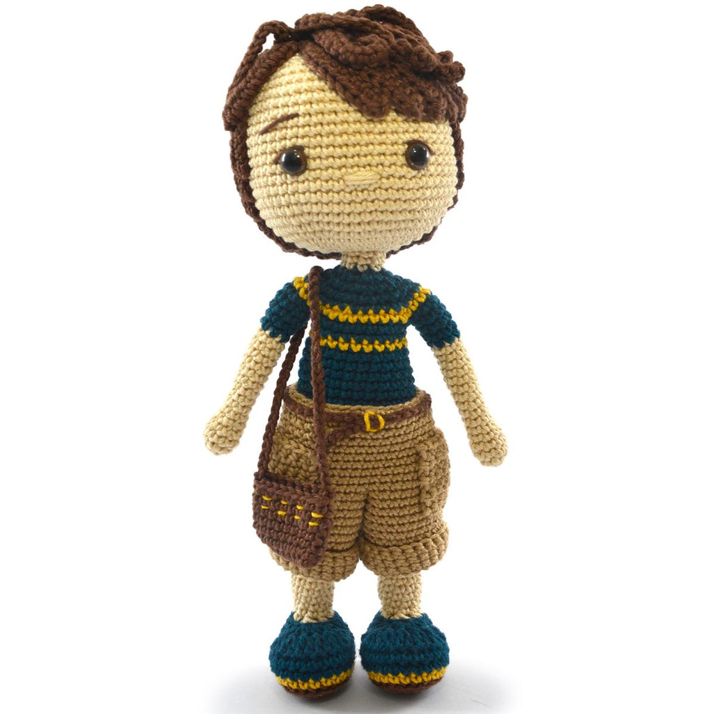 Circulo Amigurumi Kit – Dan Crochet Doll DIY Set with Cotton Yarn & Safety Eyes