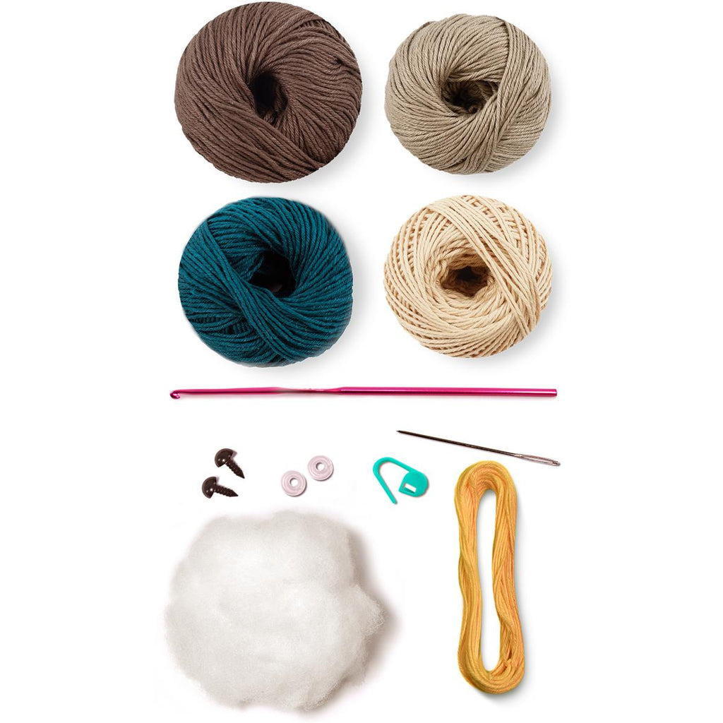 Circulo Amigurumi Kit – Dan Crochet Doll DIY Set with Cotton Yarn & Safety Eyes
