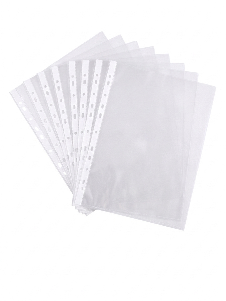 Motarro A4 Loose Leaf Paper – 11 Hole Punch Binder Refill (10 Pack / 100 Pack)