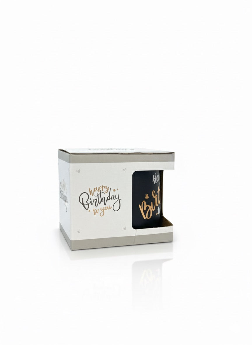 Happy Birthday Mug - Gift Boxed Ceramic Cup