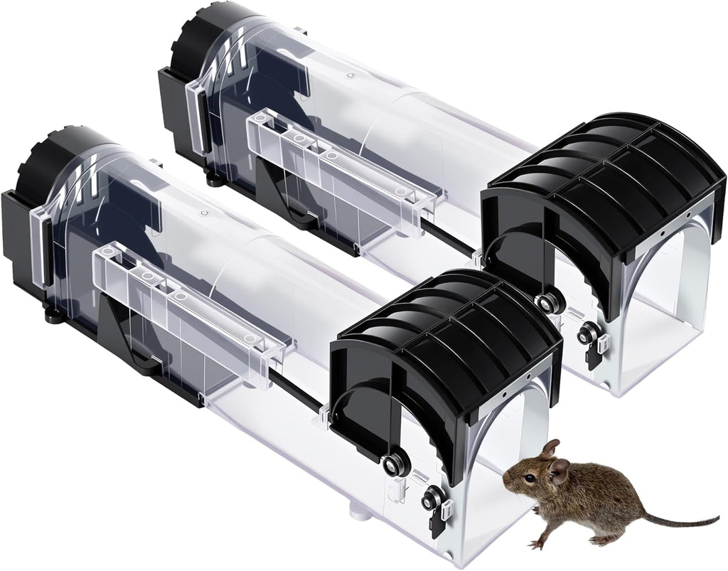 Large Mouse Bed & Breakfast Humane Catch & Release Trap 2 Pack Reusable
