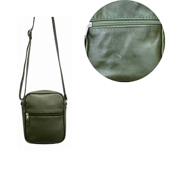 ZUVA Genuine Leather Sling Bag for Men and Women | Compact Crossbody Bag