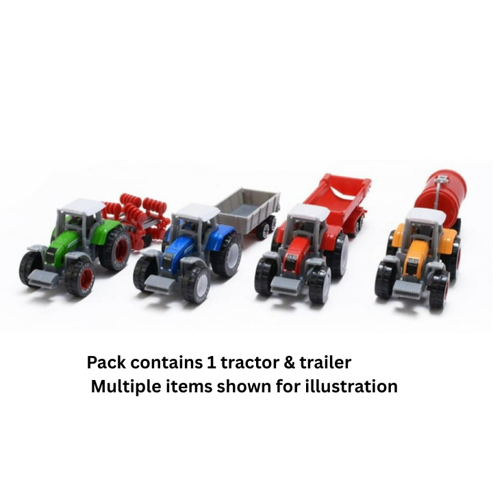 Farm Series Die-Cast - Tractor and Trailer
