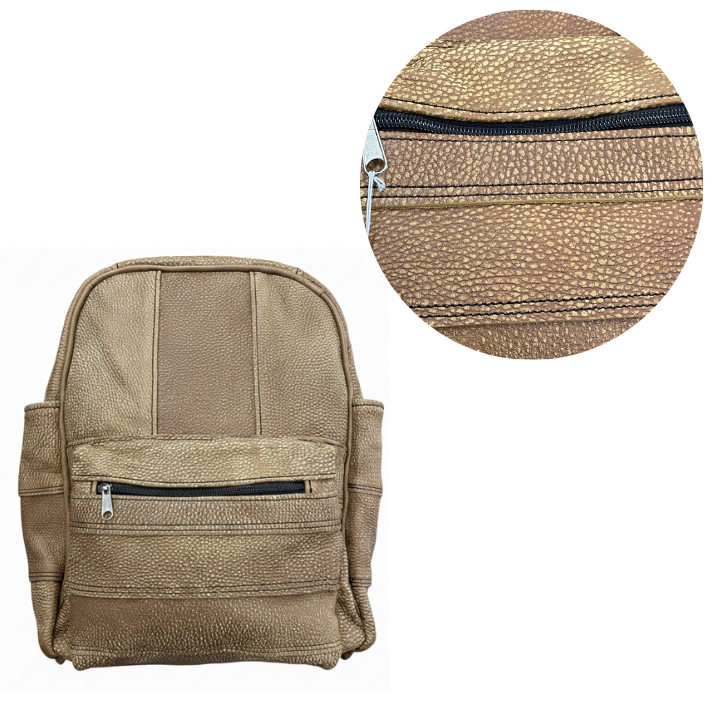 ZUVA Premium Brown Leather Backpack for Men & Women - Durable Travel & Work Bag