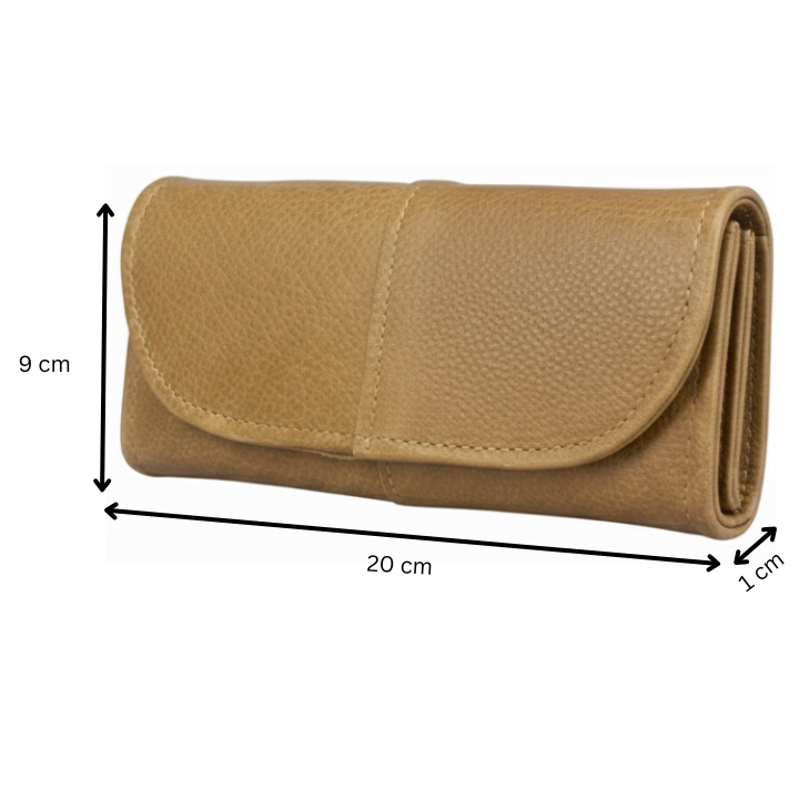 ZUVA Genuine Leather Trifold Wallet Purse