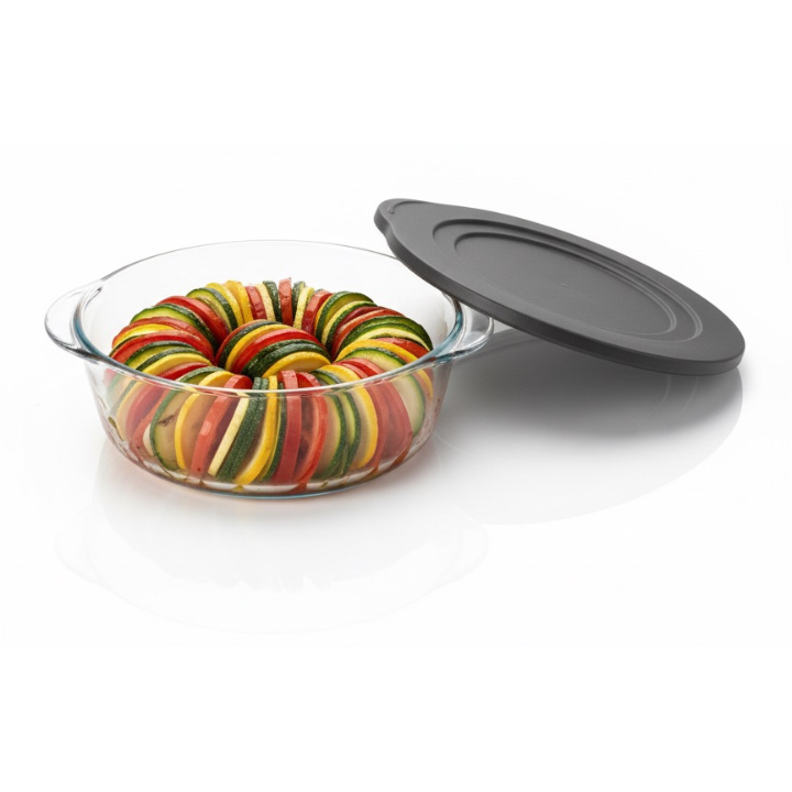 Borcam Glass Casserole Dish with Lid ( 251 x 220 mm)