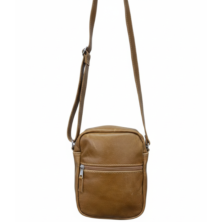 ZUVA Genuine Leather Sling Bag for Men and Women | Compact Crossbody Bag