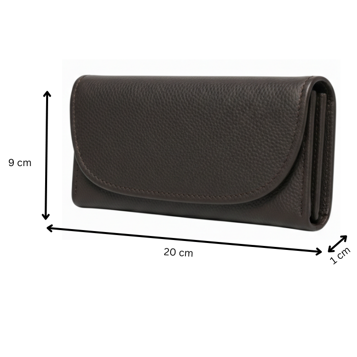 ZUVA Genuine Leather Trifold Wallet Purse
