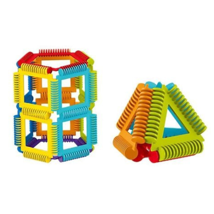 Builder Blocks World STEM Construction Toy Set – 40 Pieces for Creative 2D & 3D Building