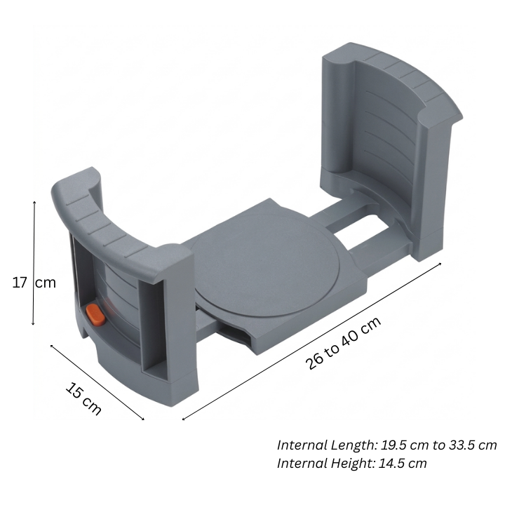 Adjustable Plate Holder Rack – Expandable Plate Organiser for Drawers & Cupboards (Non-Slip, Space Saving)