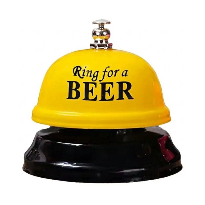 Ring Service Call Bell - Wine, Drink, Chocolate & Beer Table Bell for Service