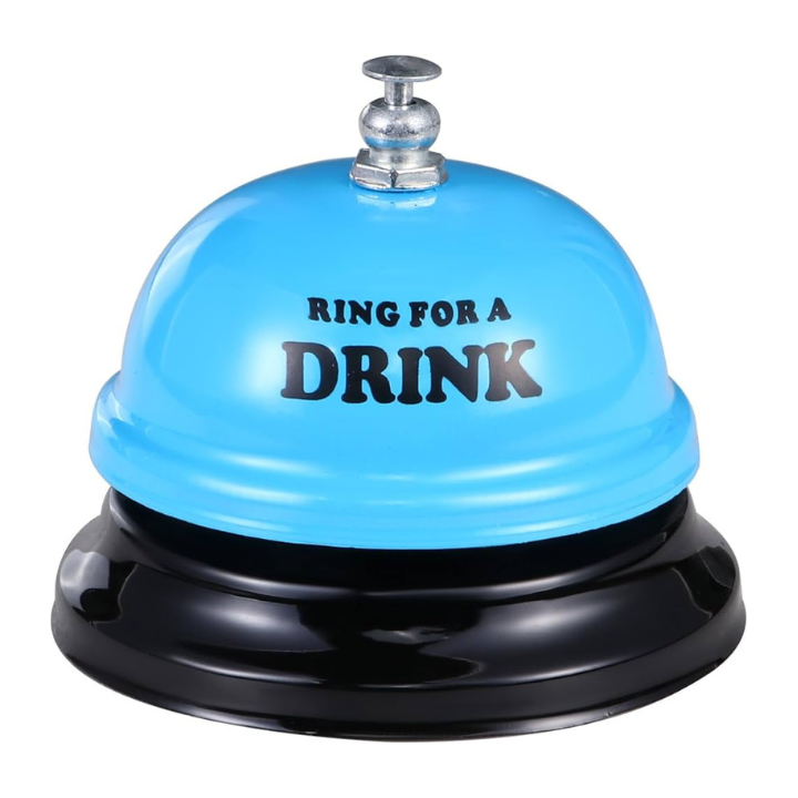 Ring Service Call Bell - Wine, Drink, Chocolate & Beer Table Bell for Service