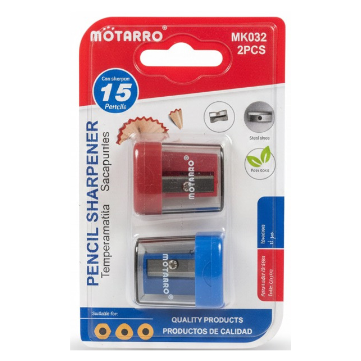 Motarro 2-Piece Pencil Sharpener Set