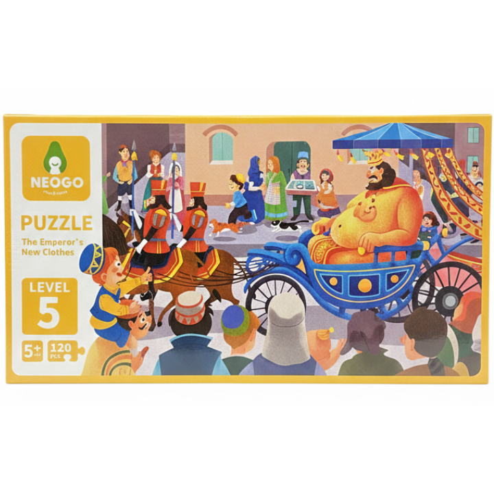 Neogo The Emperor's New Clothes 120-Piece Puzzle Fun and Educational Jigsaw